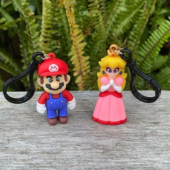 Two New Super Mario Brother's Key Chains. Stocking Stuffers - Picture 1 of 2